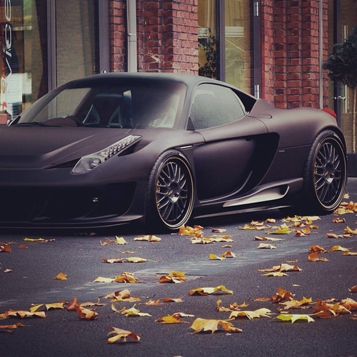Magnificent Matteblack Ferrari 458 Italia