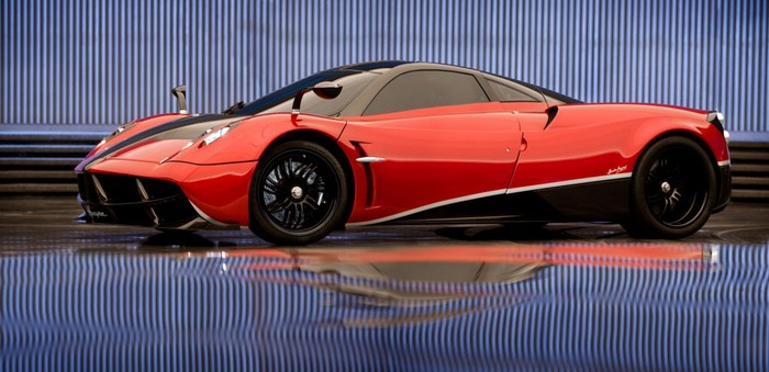 Pagani Huayra on the set of Transformers 4 movie