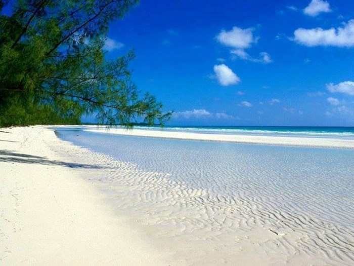 Beautiful beach in Bahamas.