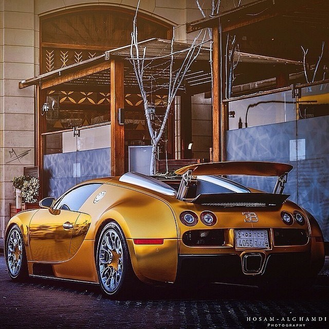 Gold Bugatti.