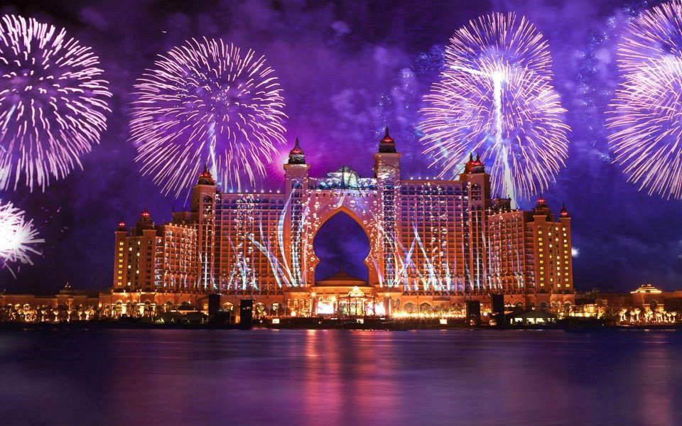 Fireworks at Atlantis the Palm Hotel in Dubai