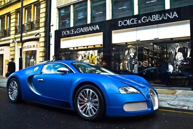 Bugatti Veyron Bleu Centenaire.