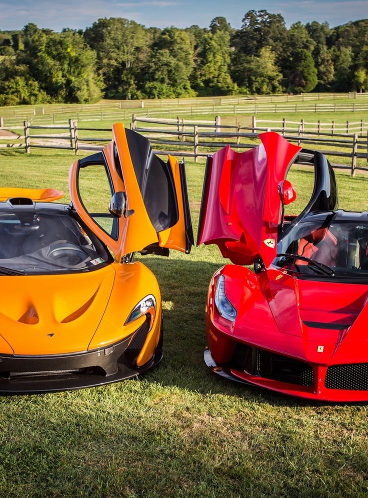 McLaren P1 and Ferrari LaFerrari.