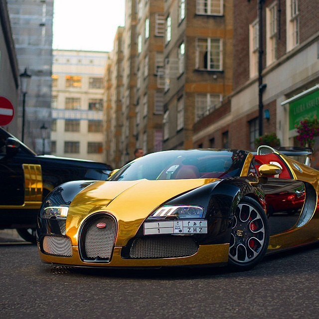 Golden Bugatti.