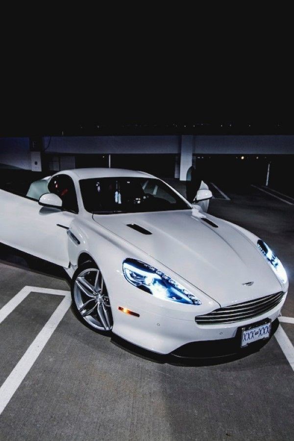 Beautiful white Aston Martin.