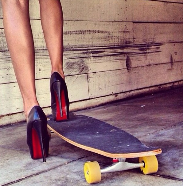 Red soles look hot with everything.