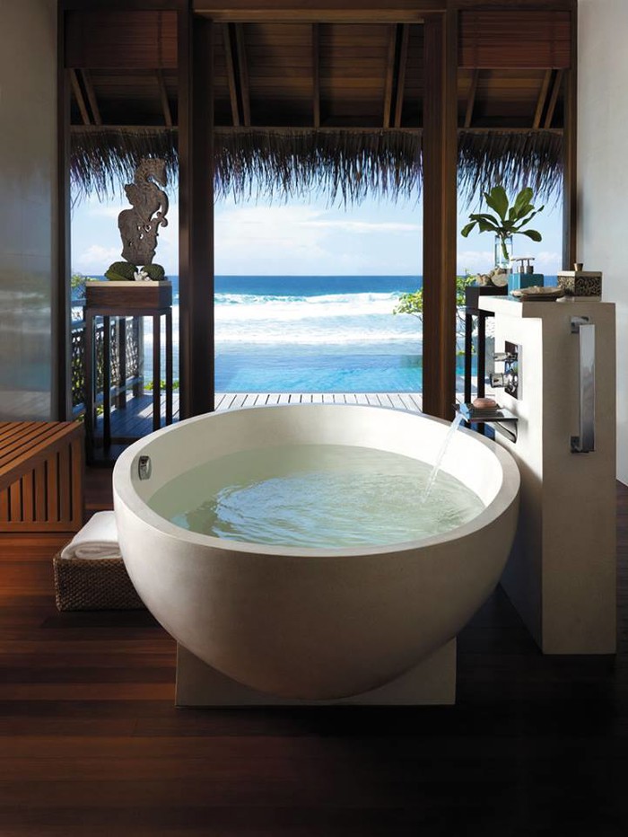 Relaxing in Maldives.