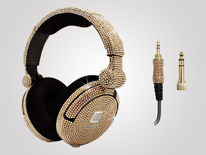 iWave Crystal Headphones with 6,500 Swarovski Crystals