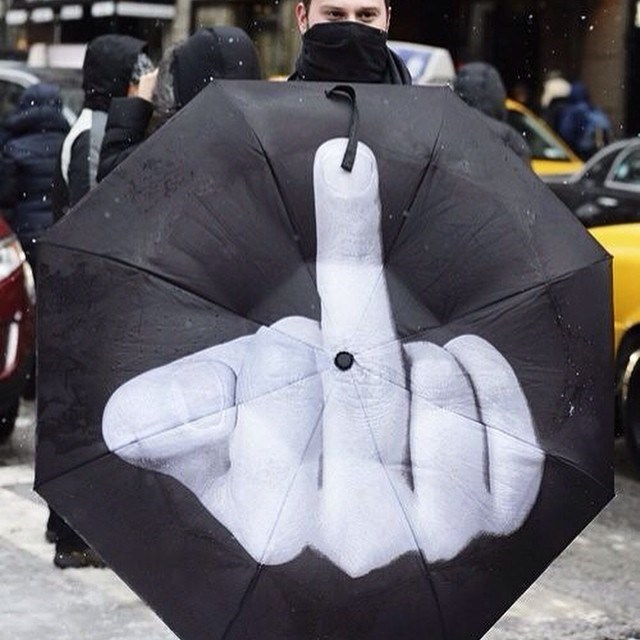 Umbrella with a message!