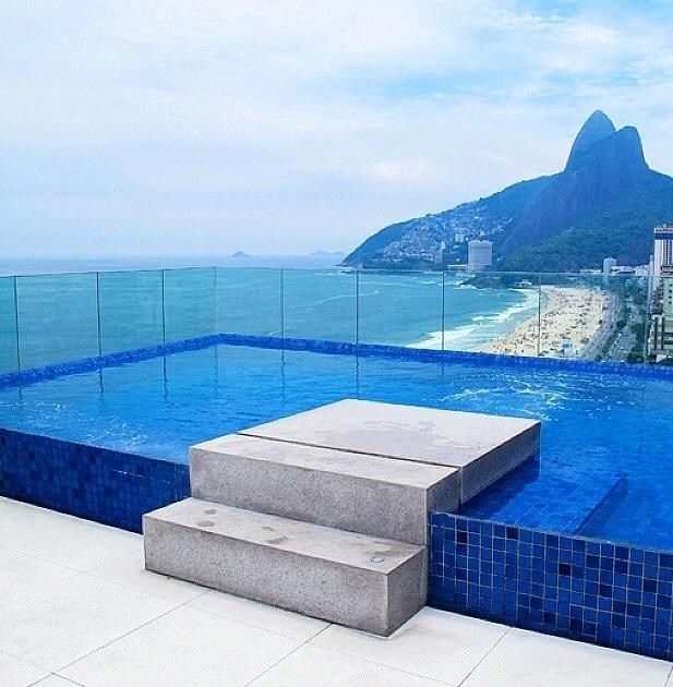 Pool with a view in Rio de Janeiro.