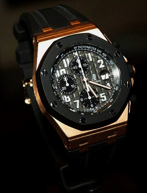 Black and Gold  Audemars Piguet.