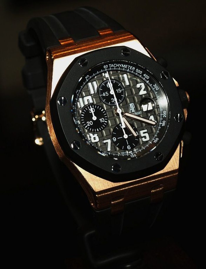 Black and Gold  Audemars Piguet.