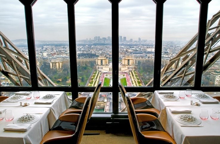 Spectacular view on 2nd floor of Eiffel tower 