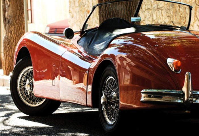 1956 Jaguar XK140.