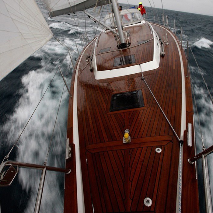 Sailing.