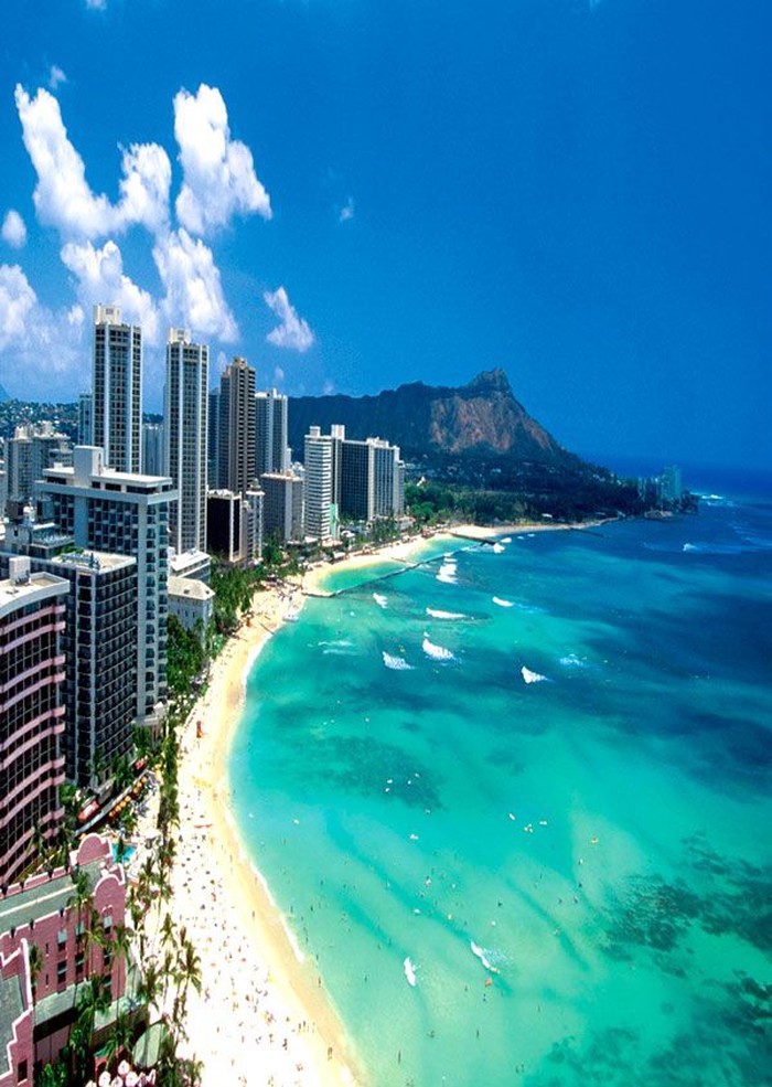 Beautiful Honolulu, Hawaii.