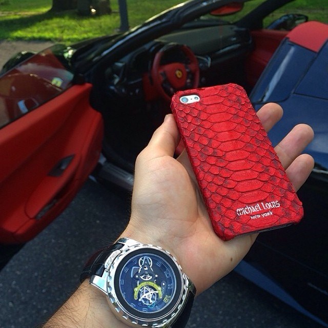  Ferrari 458 and Michael Louis iPhone case.