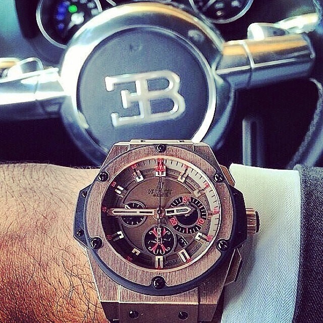 Hublot and Bugatti.