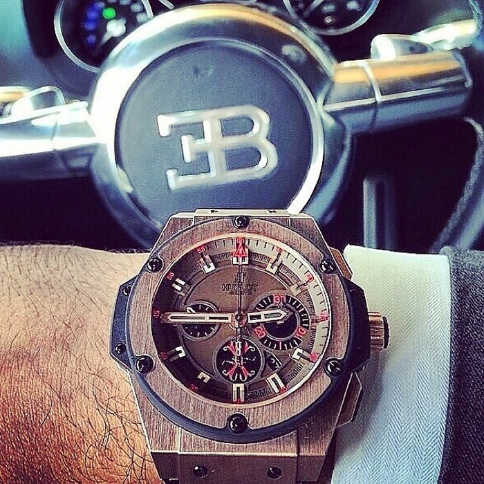 Hublot and Bugatti.