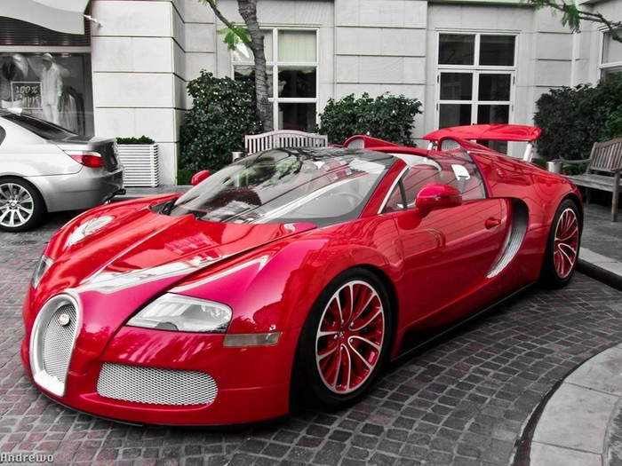 Red Customized Bugatti Veyron