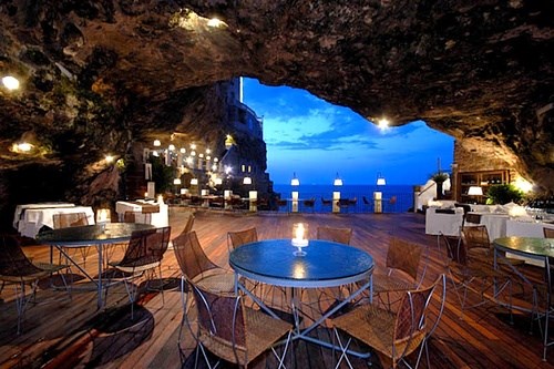 Sea Cave restaurant, Southern Italy