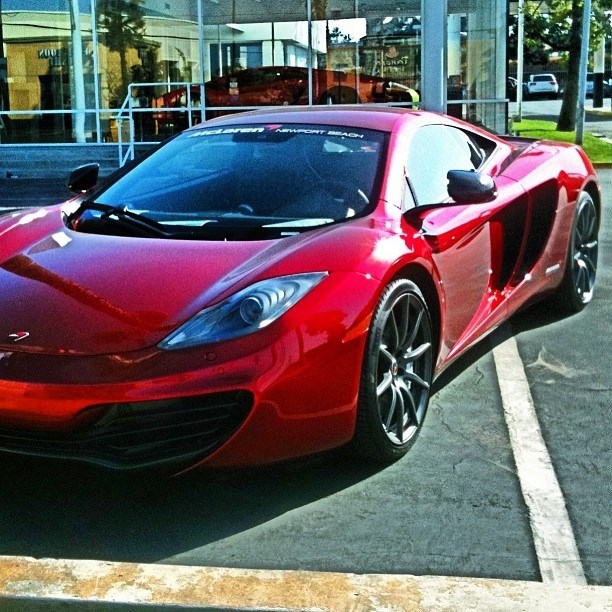 Gorgeous ruby Red McLaren MP4-12C