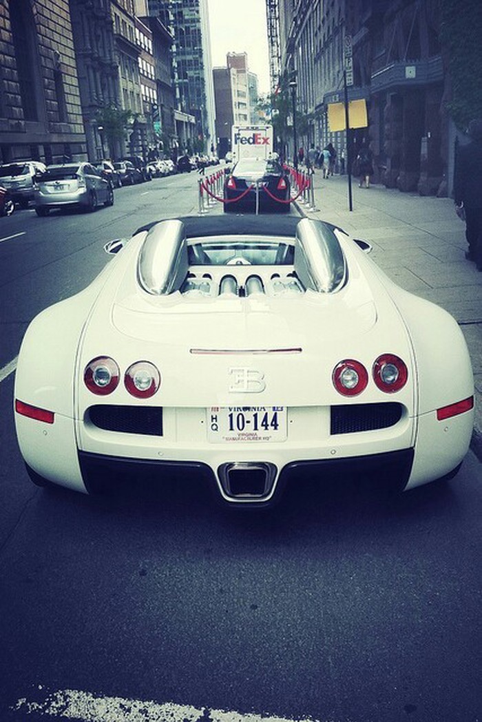 White Bugatti.