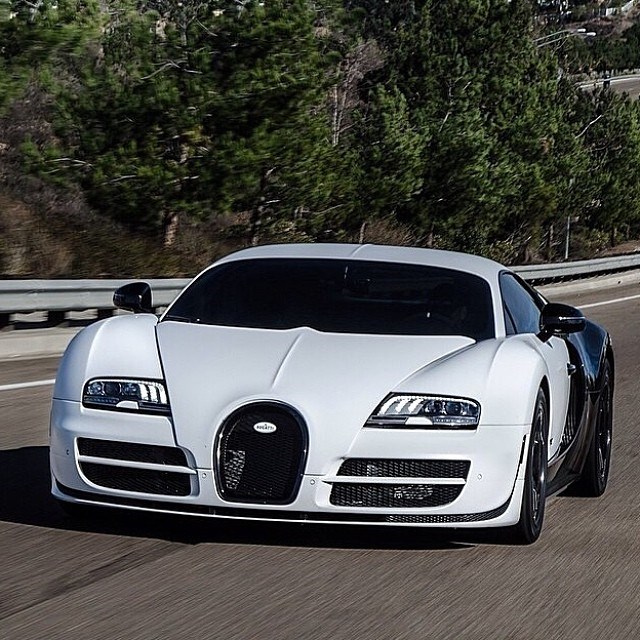 White Bugatti.