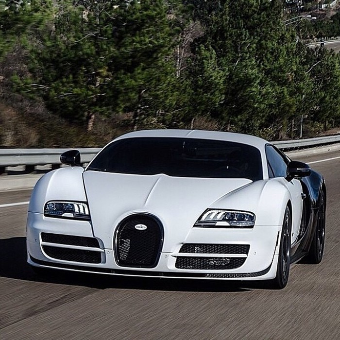 White Bugatti.