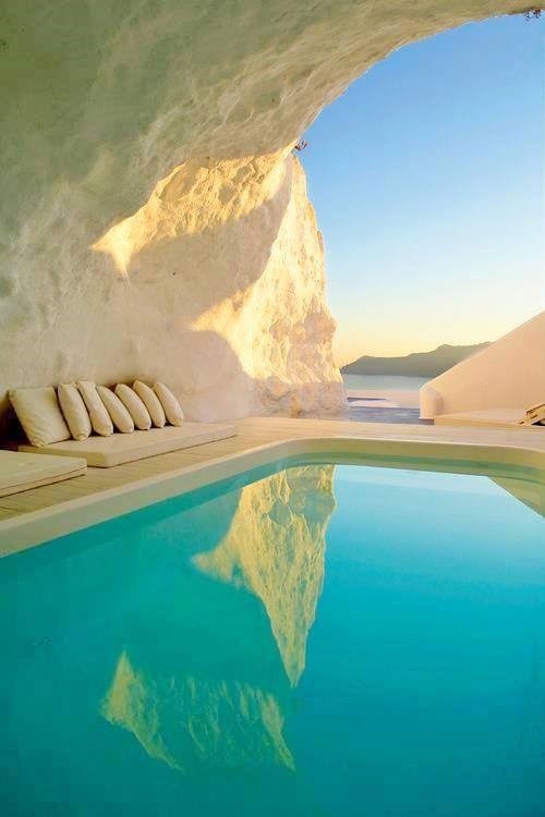 Just another pool in Santorini. Amazing!