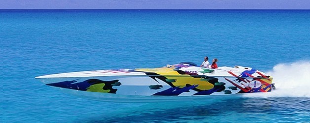 Offshore power boat.