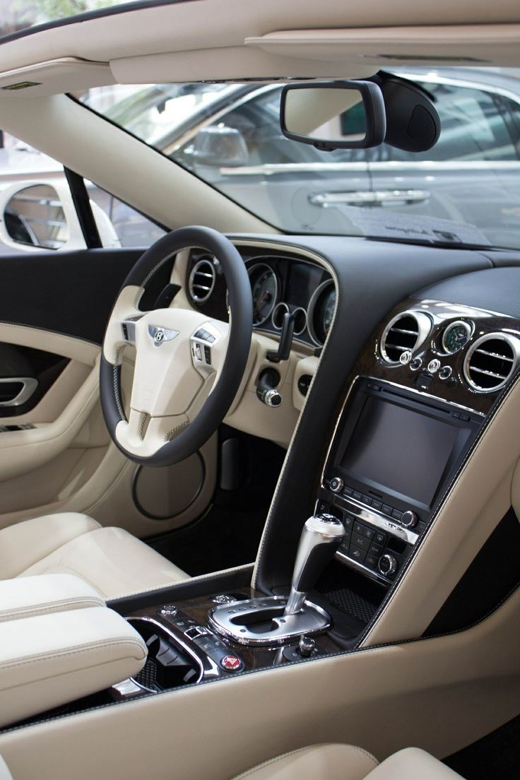 Elegant Bentley interior.