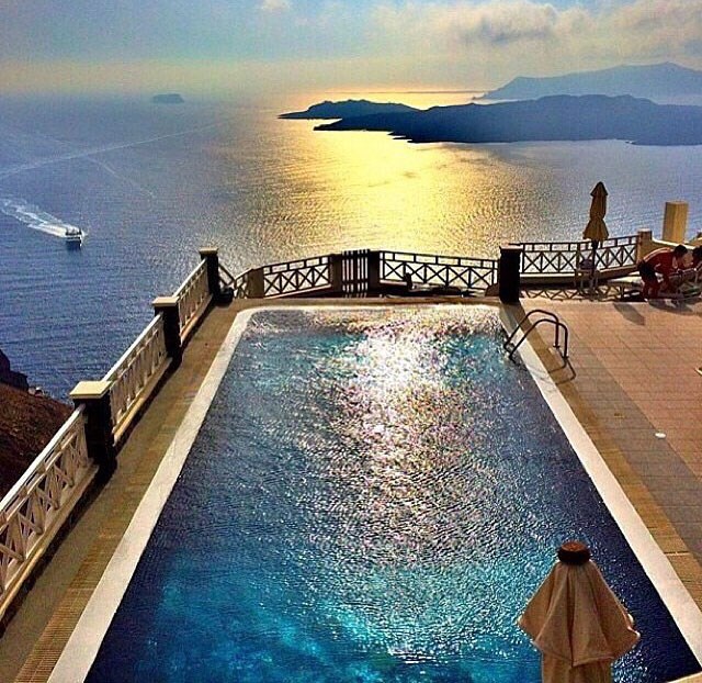 Beatiful view in Santorini, Greece.