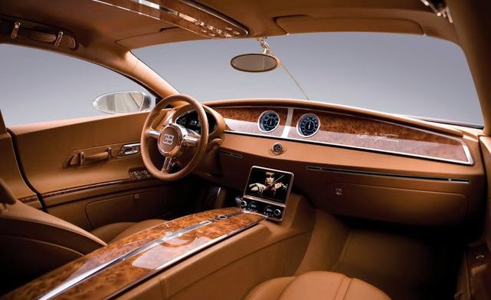 Bugatti 16C Galibier interior.