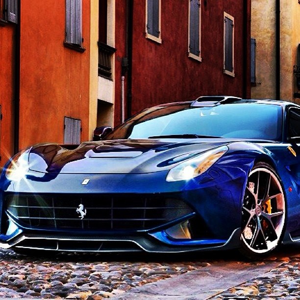 Glistening Blue Ferrari F12 Berlinetta