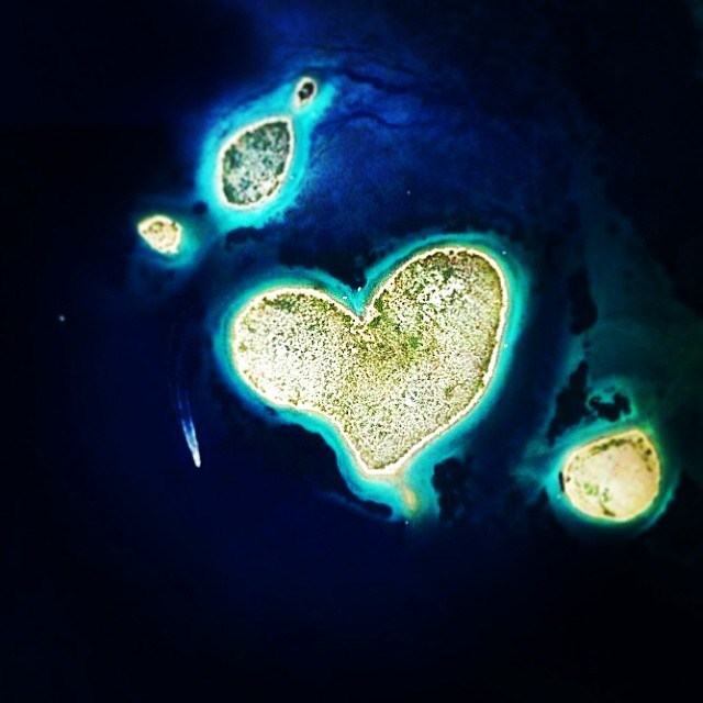 Galenjak - Croatian heart-shaped island.