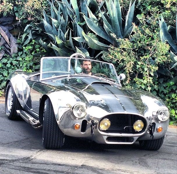 'Instagram Playboy' Dan Bilzerian in his Chrome Cobra.