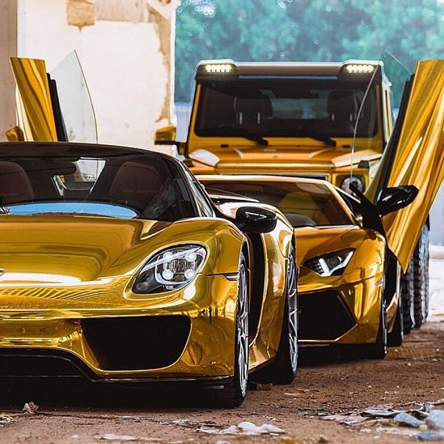 All gold.