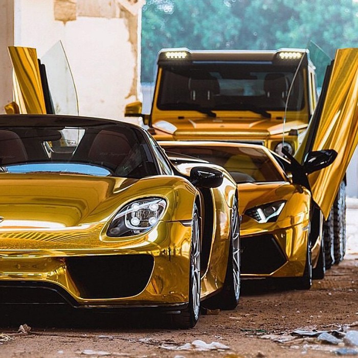 All gold.