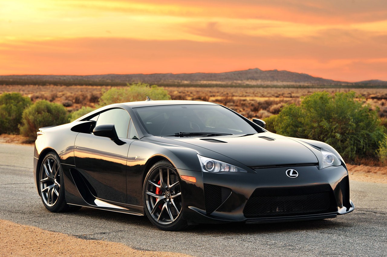 Black 2012 Lexus LFA.