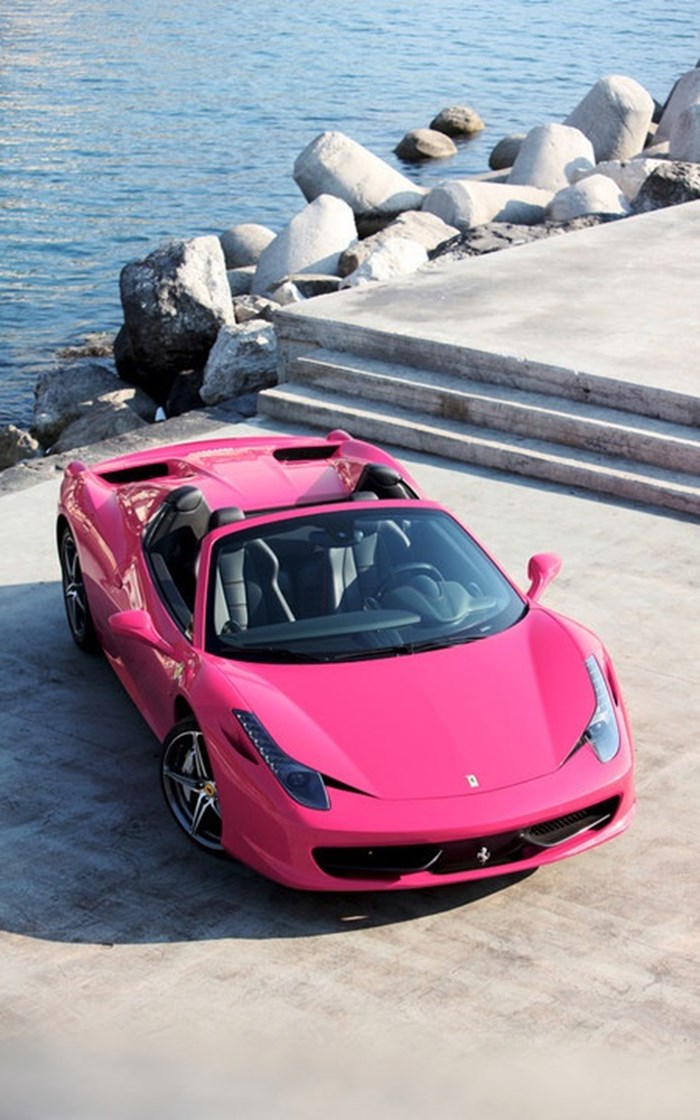 Pink Ferrari.