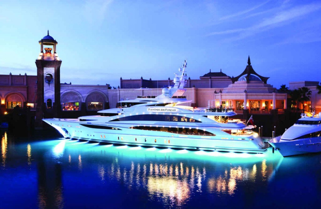Stunning Diamonds Are Forever yacht