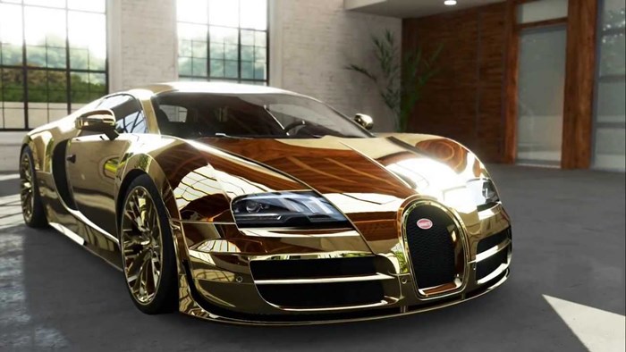 Golden Bugatti.
