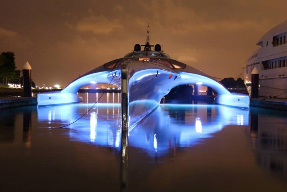 Futuristic Yacht Adastra by John Shuttleworth Designs