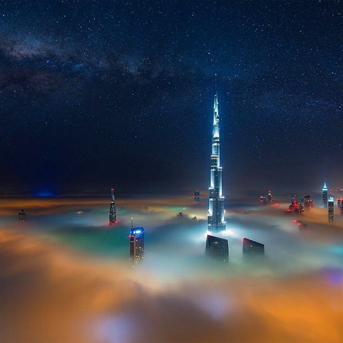 Dubai by night.