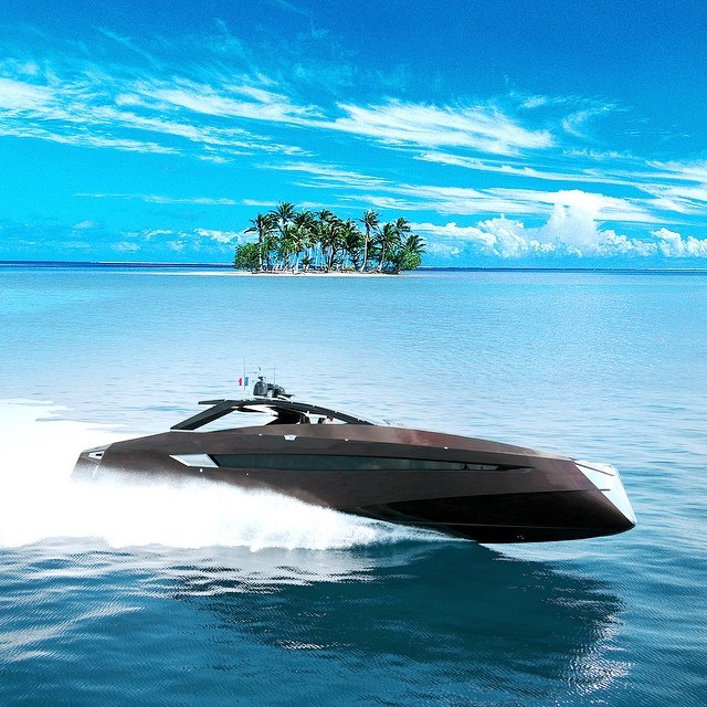 Art by Kinetik yacht.