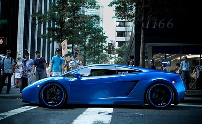 Blue wheels!