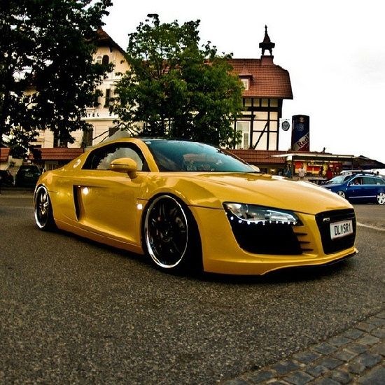 Yellow Audi R8
