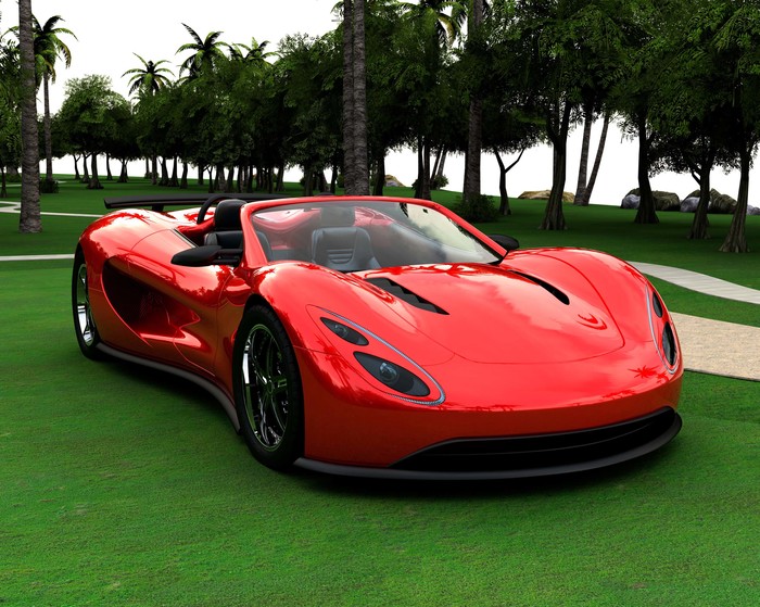 Eco-Exotic Scorpion(TM) Supercar.