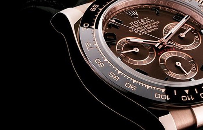Rolex Daytona in rose gold.
